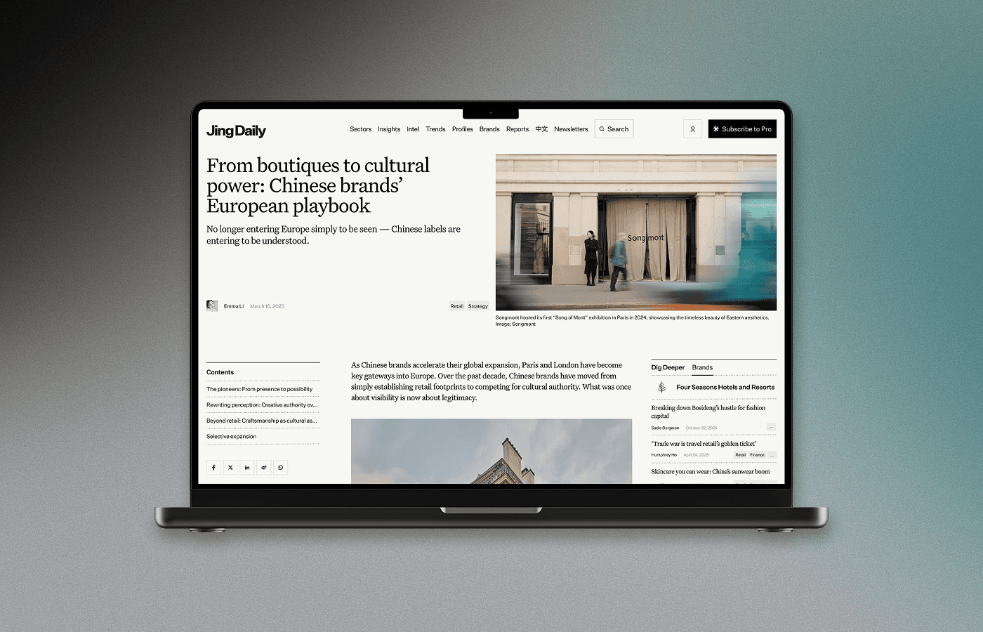 Jing Daily — editorial layout